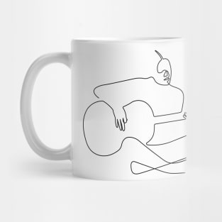 Guitarist | One Line Drawing | One Line Art | Minimal | Minimalist Mug